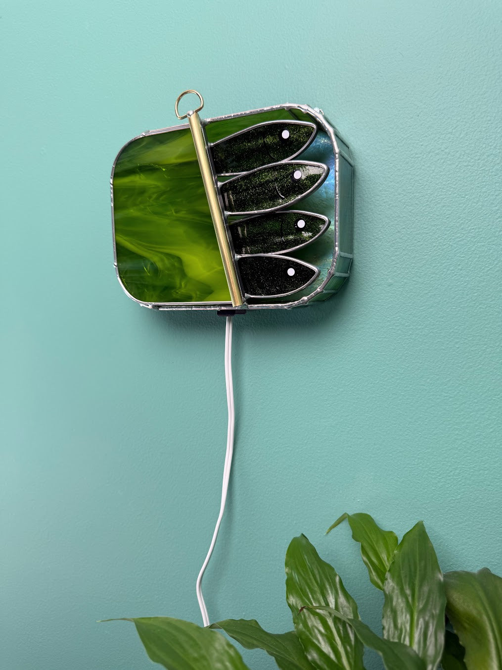 #024 Mossy Green-dine 3D Tinned Sardine Lamp