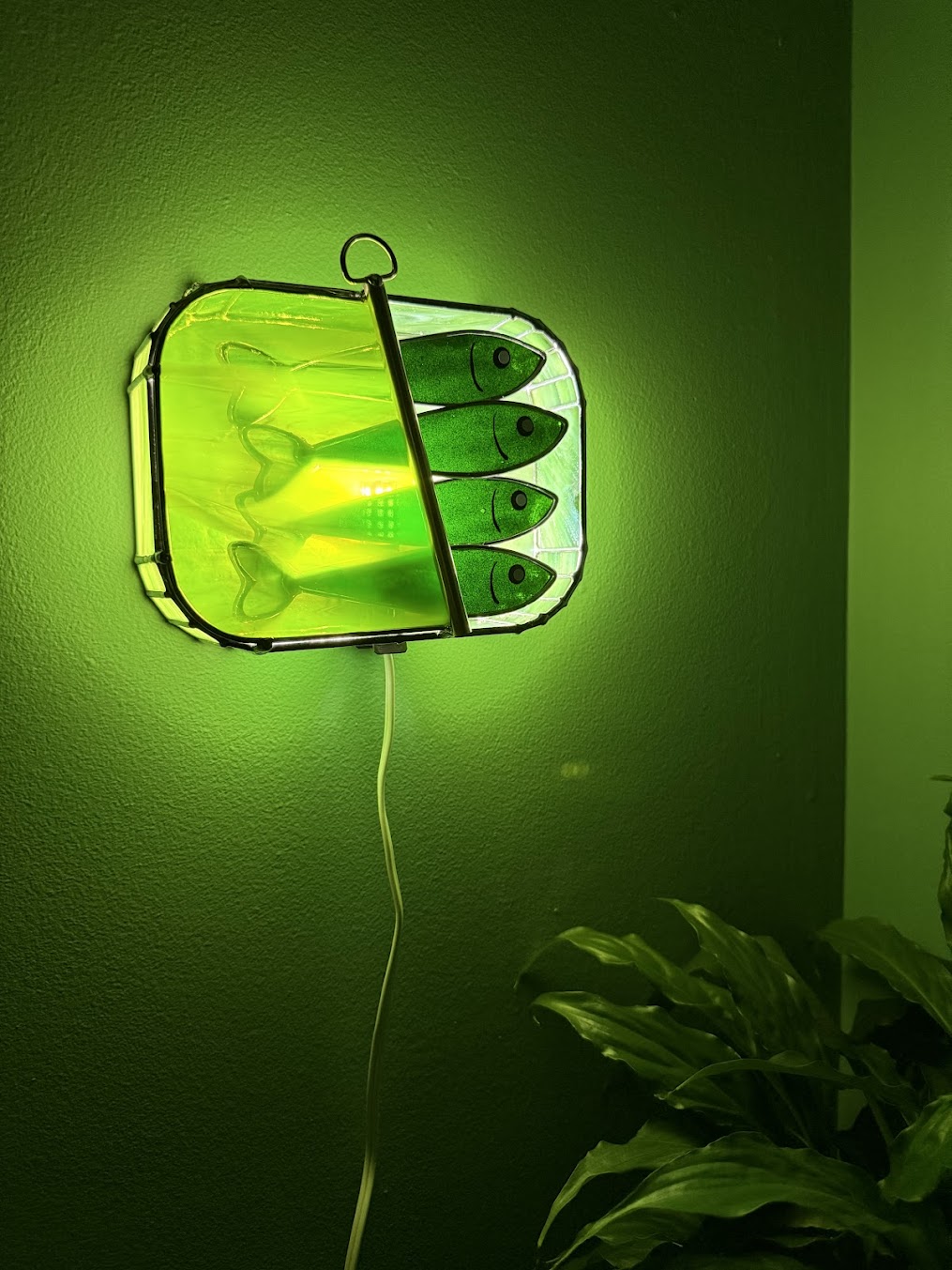 #024 Mossy Green-dine 3D Tinned Sardine Lamp