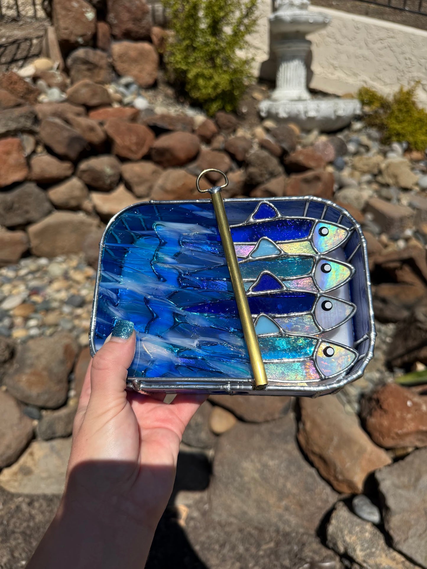 #033 Sapphire Tide-dine 3D Tinned Sardine Lamp