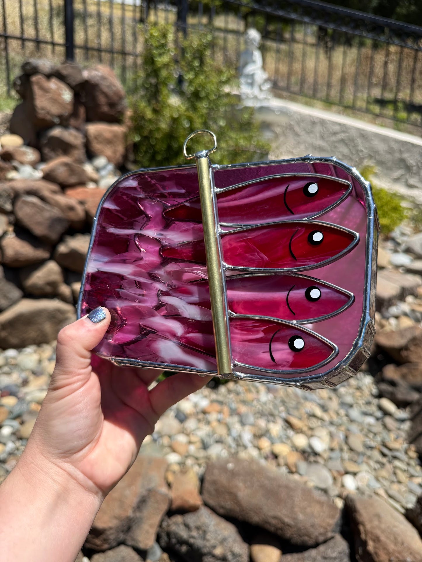 #048 Ruby Pink-dine 3D Tinned Sardine Lamp