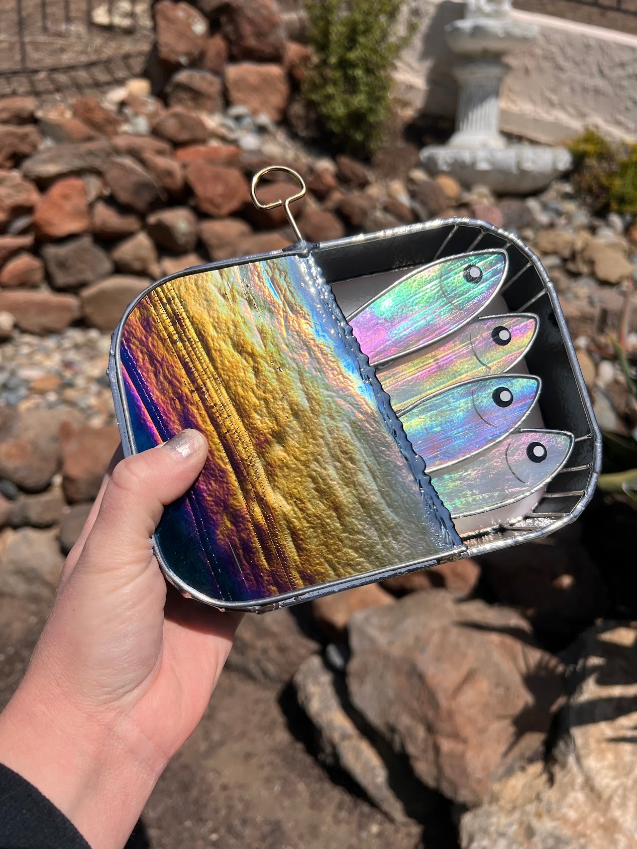 Oil-slick "Moldy"-dine 3D Tinned Sardine Lamp