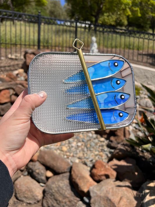 #003 "Moldy" Blue-dine 3D Tinned Sardine Lamp