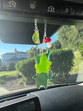Stained Glass Korok Car Charm! Inspired by The Legend of Zelda / Breath of The Wild Video Game!