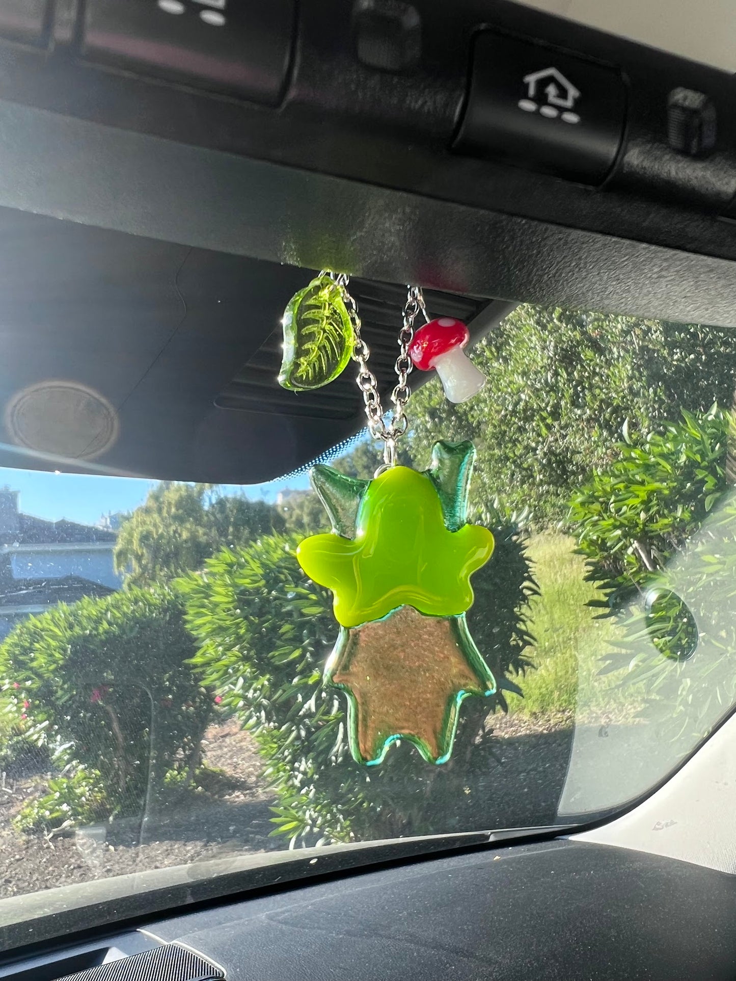 Stained Glass Korok Car Charm! Inspired by The Legend of Zelda / Breath of The Wild Video Game!