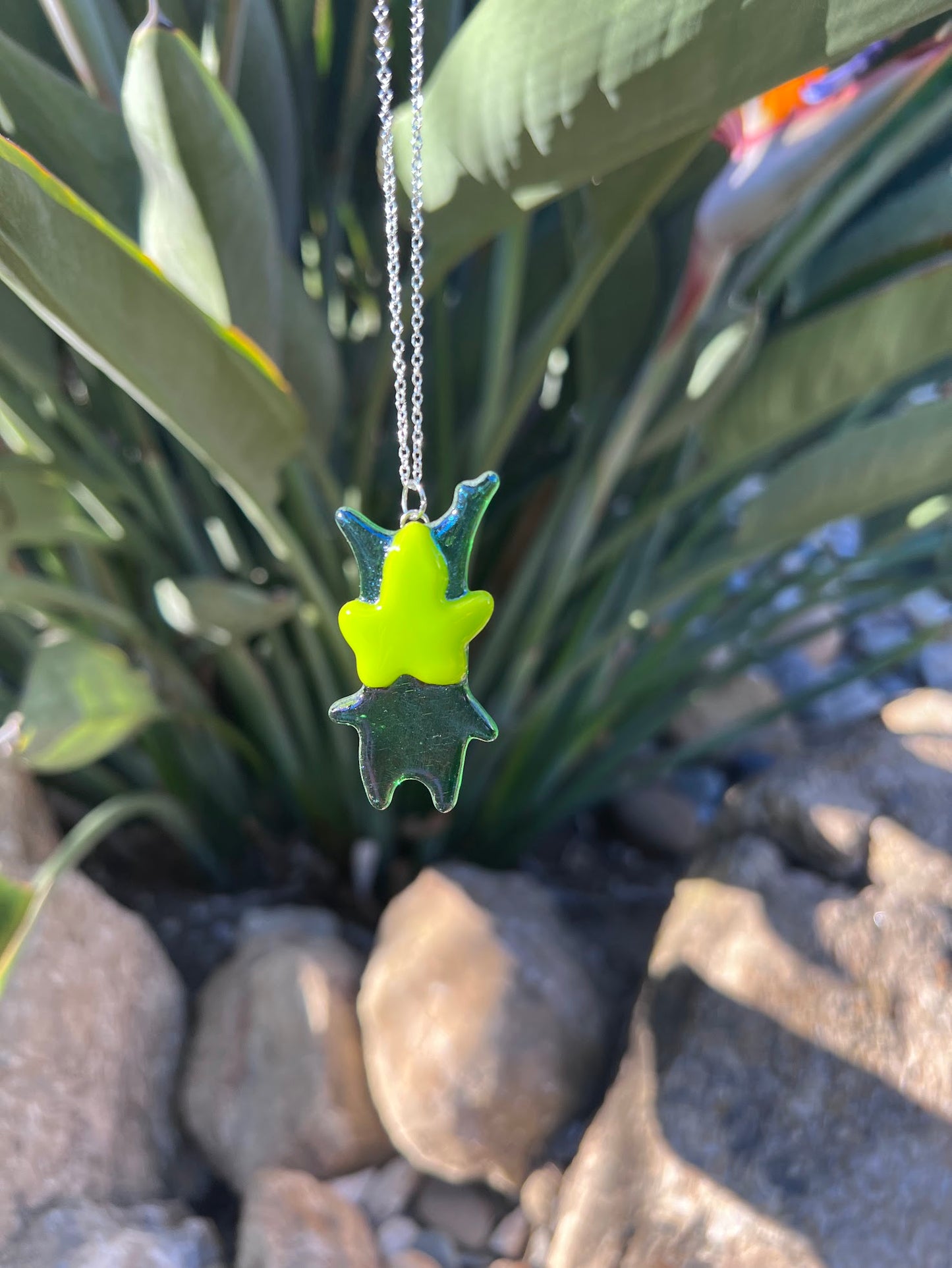 Stained Glass Korok Necklace! Inspired by The Legend of Zelda / Breath of The Wild Video Game!
