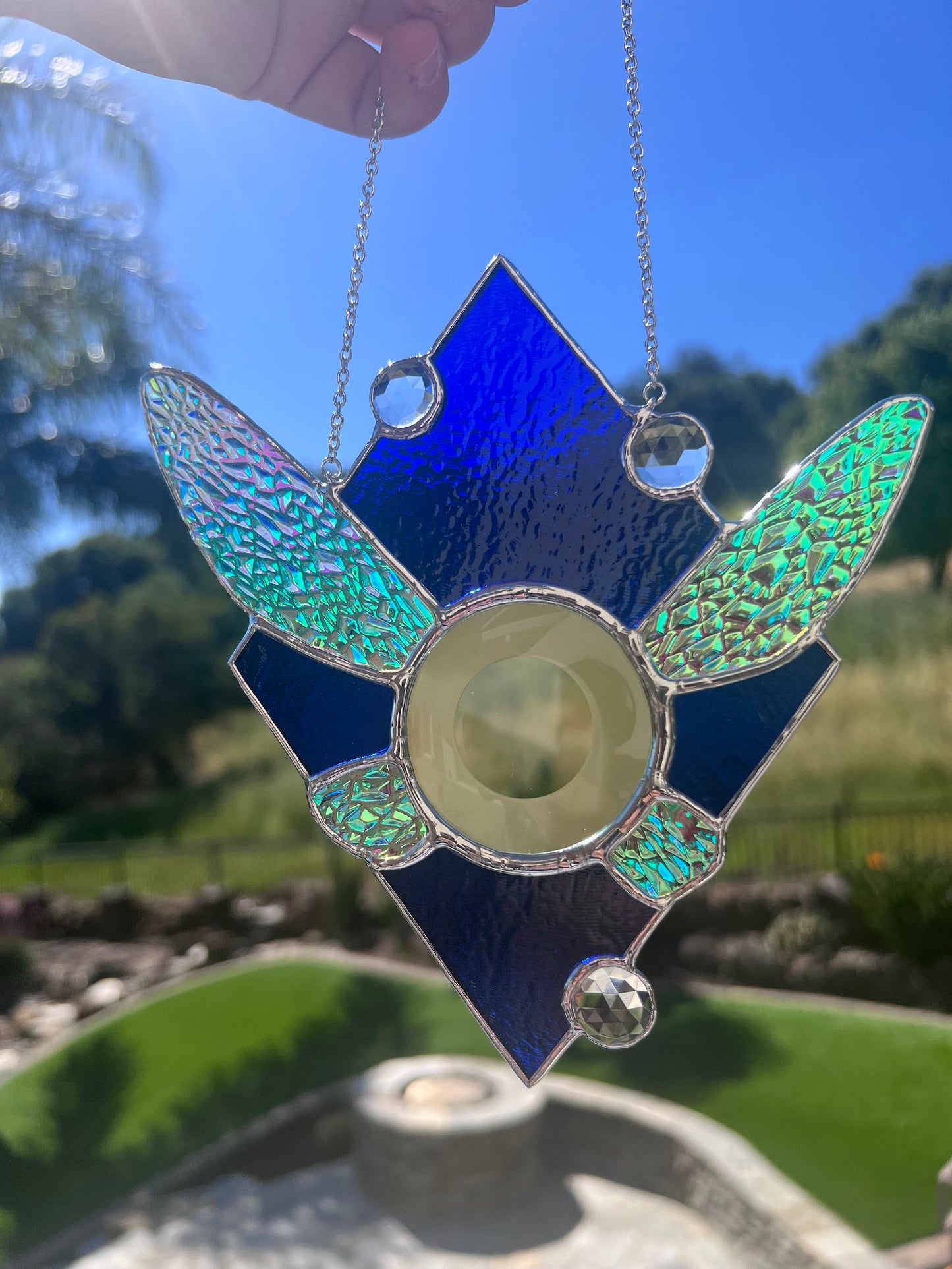Stained Glass Navi Suncatcher! Inspired by The Legend of Zelda / Breath of The Wild Video Game!