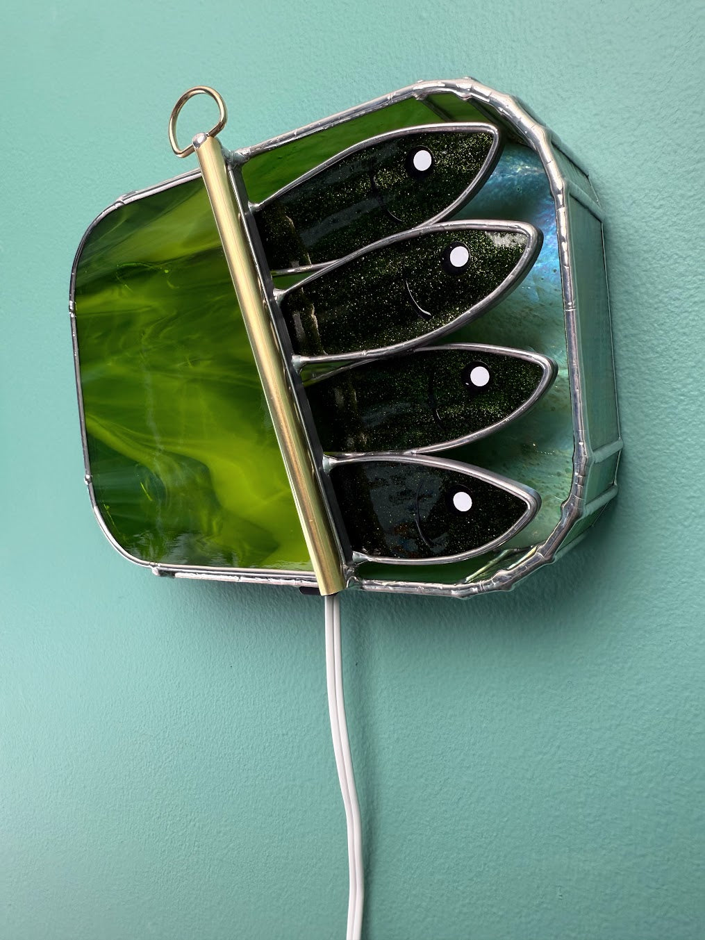 #024 Mossy Green-dine 3D Tinned Sardine Lamp