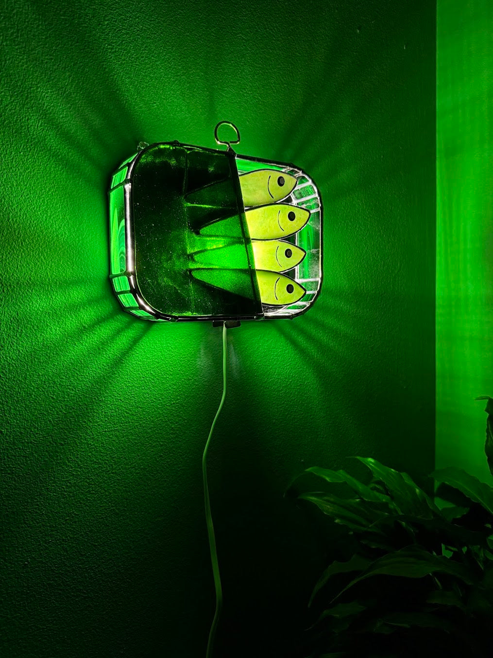 #023 Shimmering Green-dine 3D Tinned Sardine Lamp