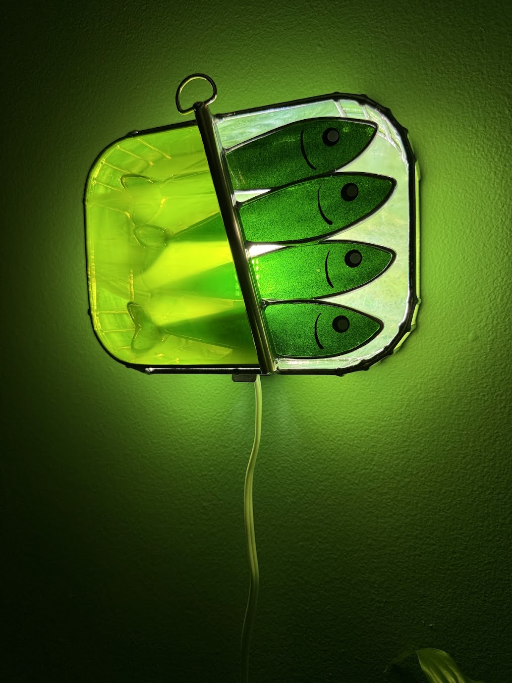 #024 Mossy Green-dine 3D Tinned Sardine Lamp