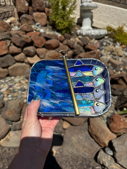 #033 Sapphire Tide-dine 3D Tinned Sardine Lamp