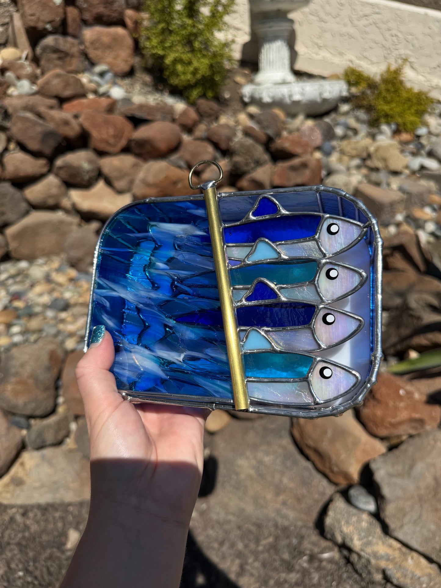 #033 Sapphire Tide-dine 3D Tinned Sardine Lamp