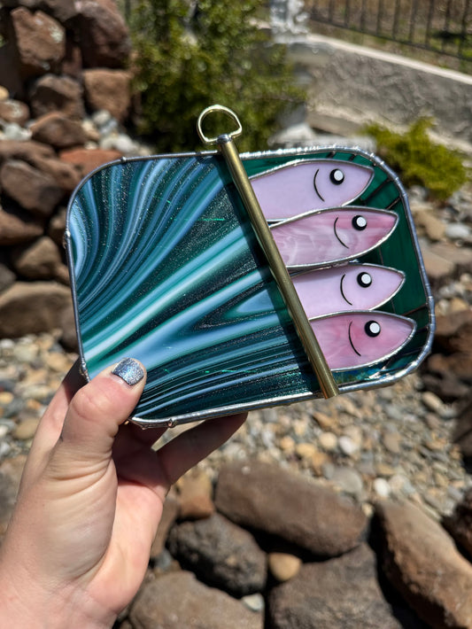#046 Cotton Candy-dine 3D Tinned Sardine Lamp