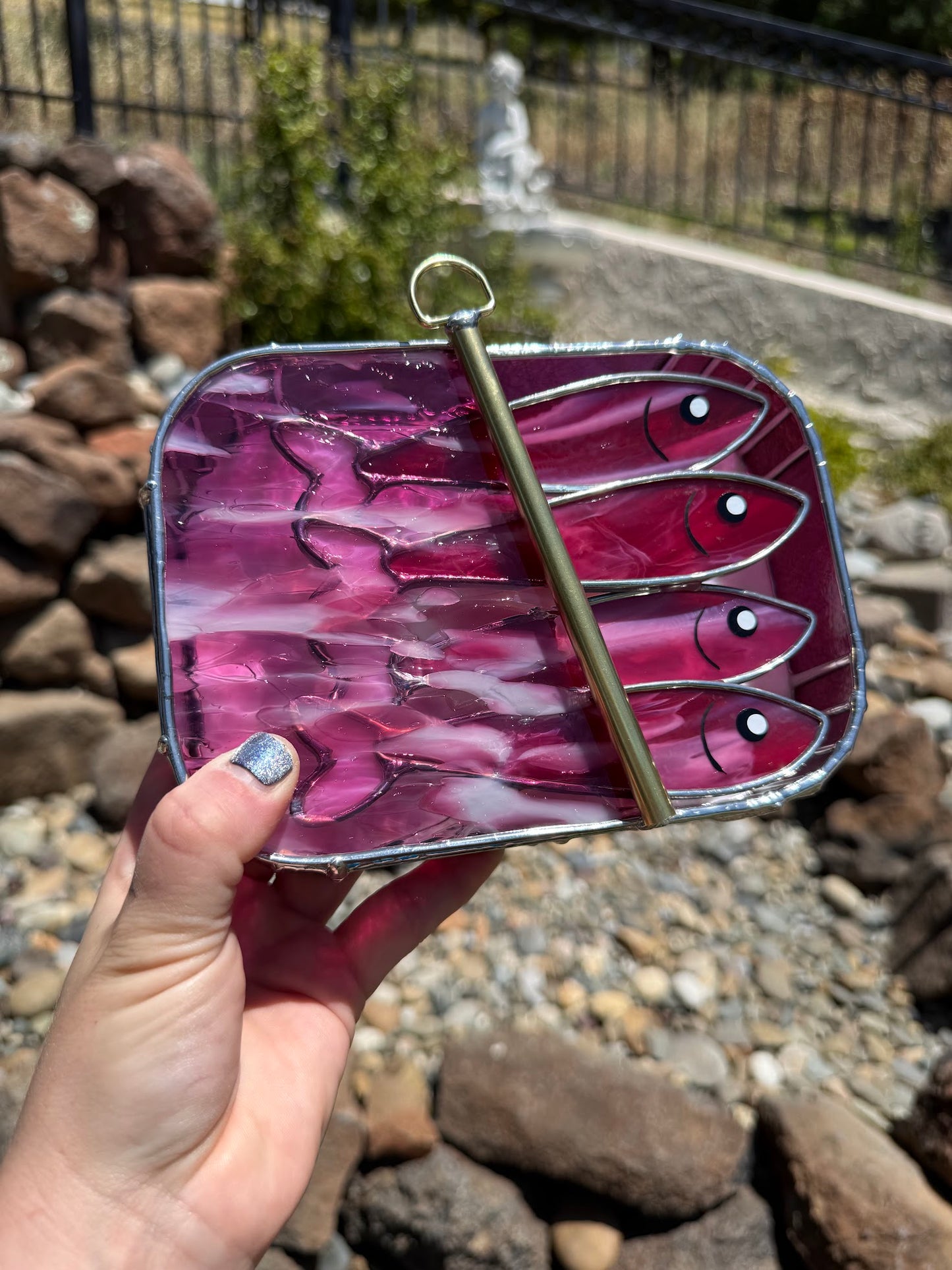 #048 Ruby Pink-dine 3D Tinned Sardine Lamp