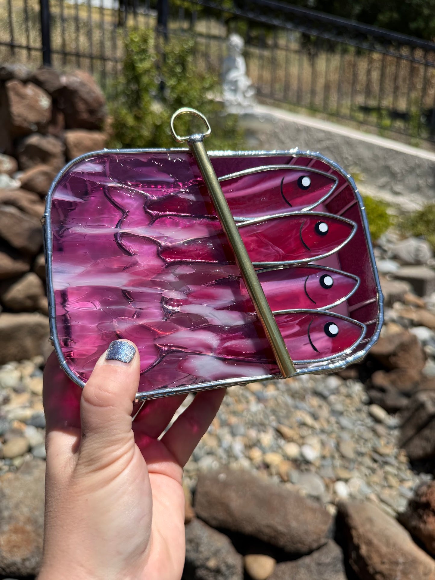 #048 Ruby Pink-dine 3D Tinned Sardine Lamp