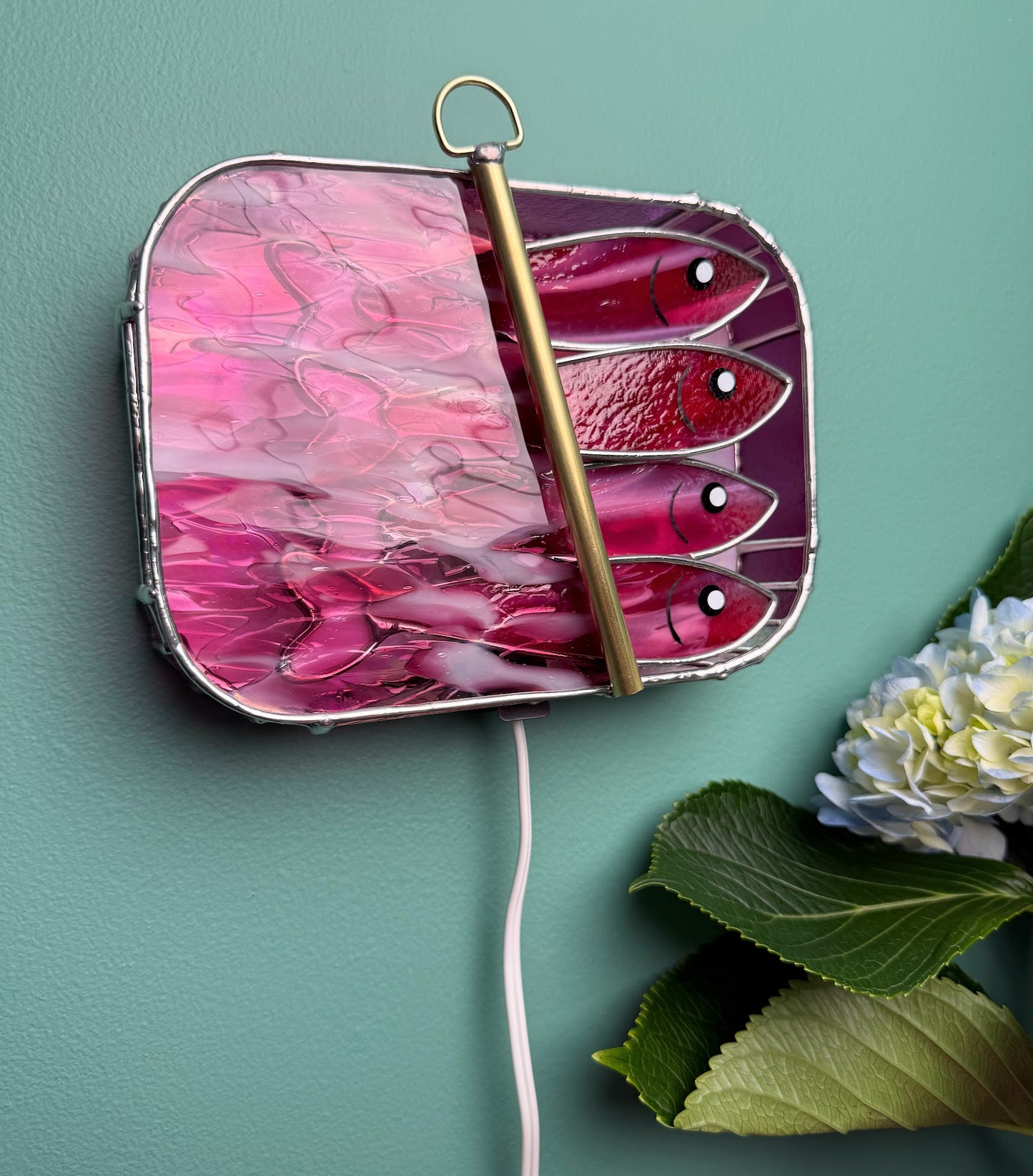 #048 Ruby Pink-dine 3D Tinned Sardine Lamp