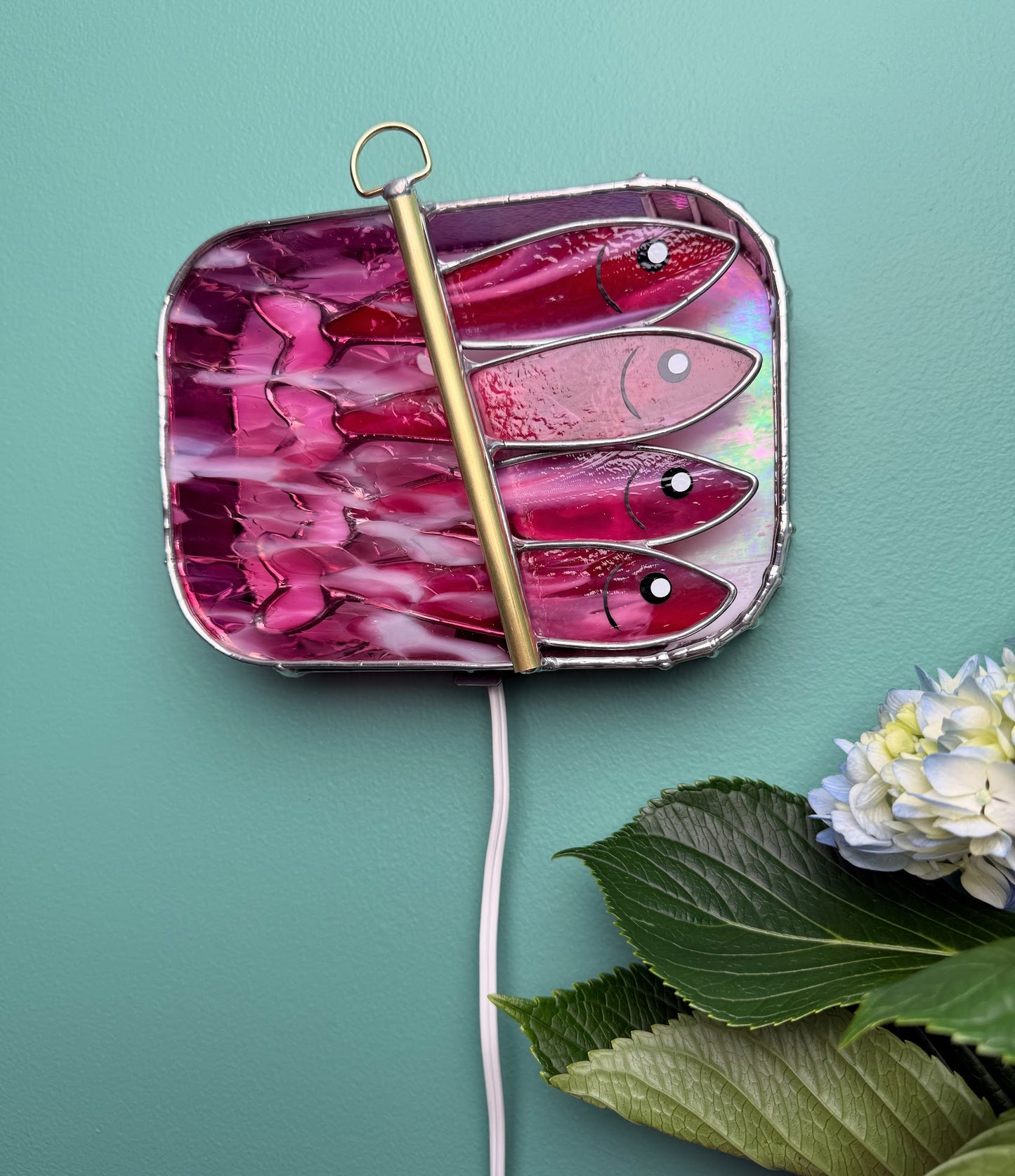 #048 Ruby Pink-dine 3D Tinned Sardine Lamp