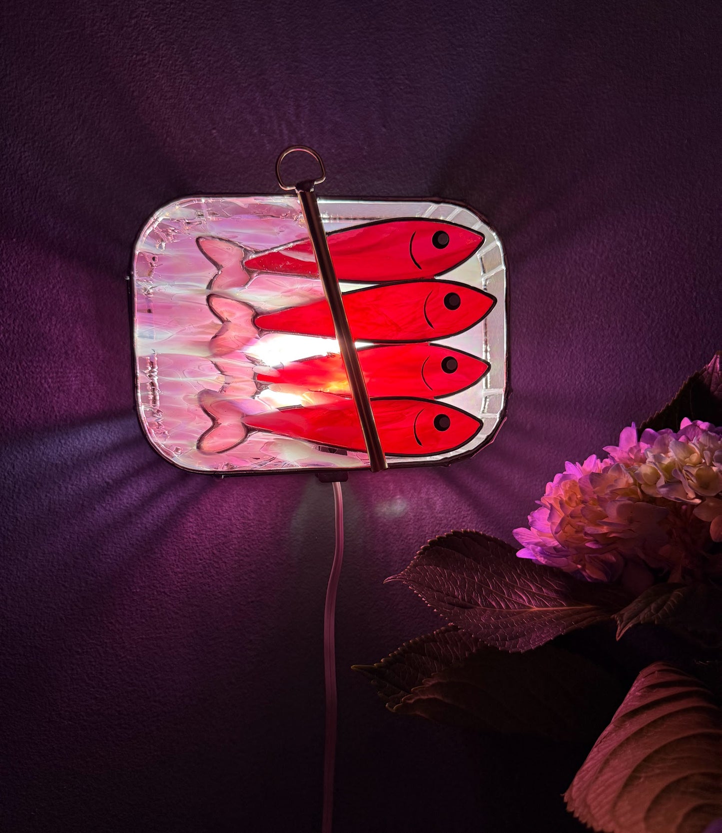 #048 Ruby Pink-dine 3D Tinned Sardine Lamp