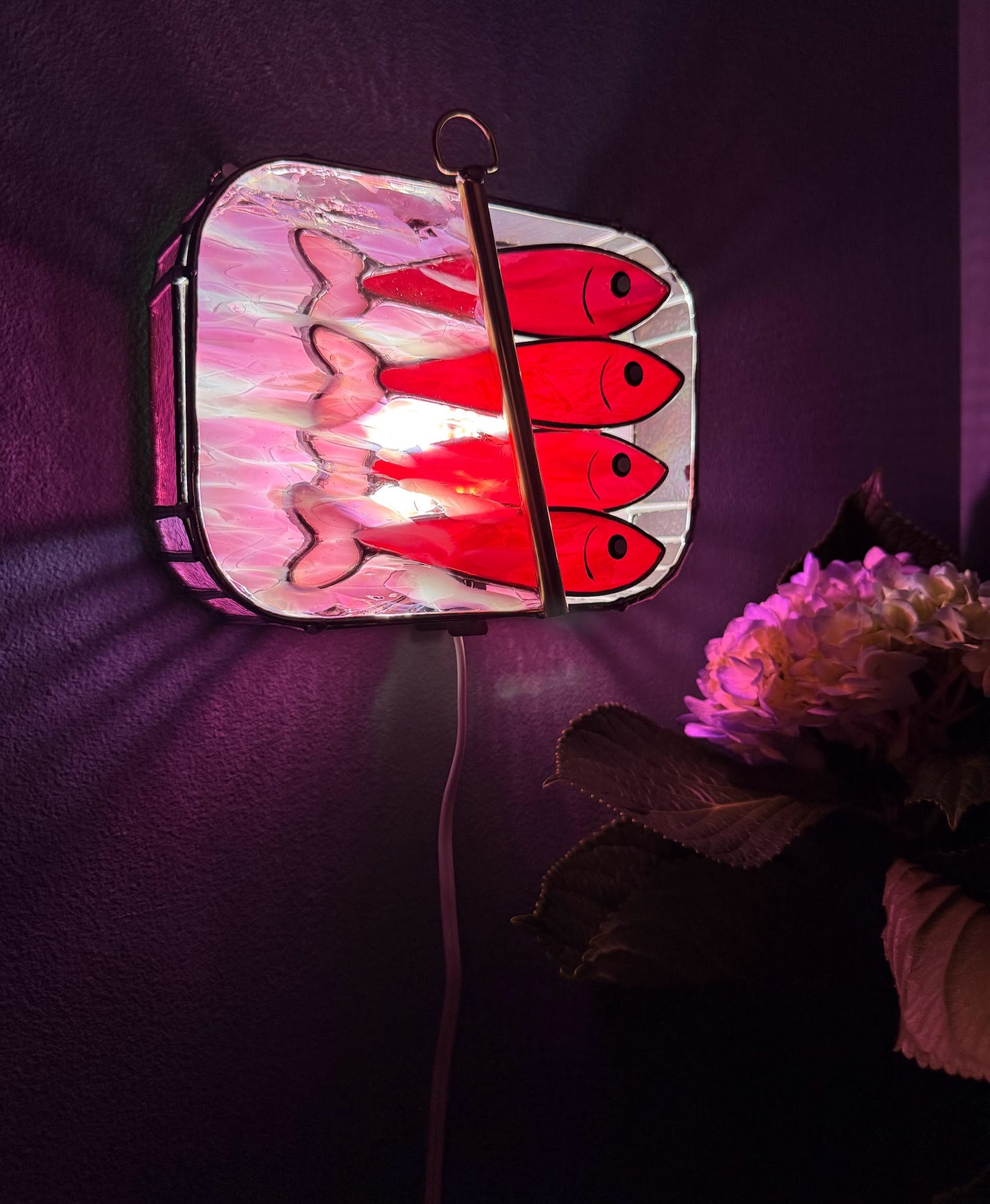 #048 Ruby Pink-dine 3D Tinned Sardine Lamp