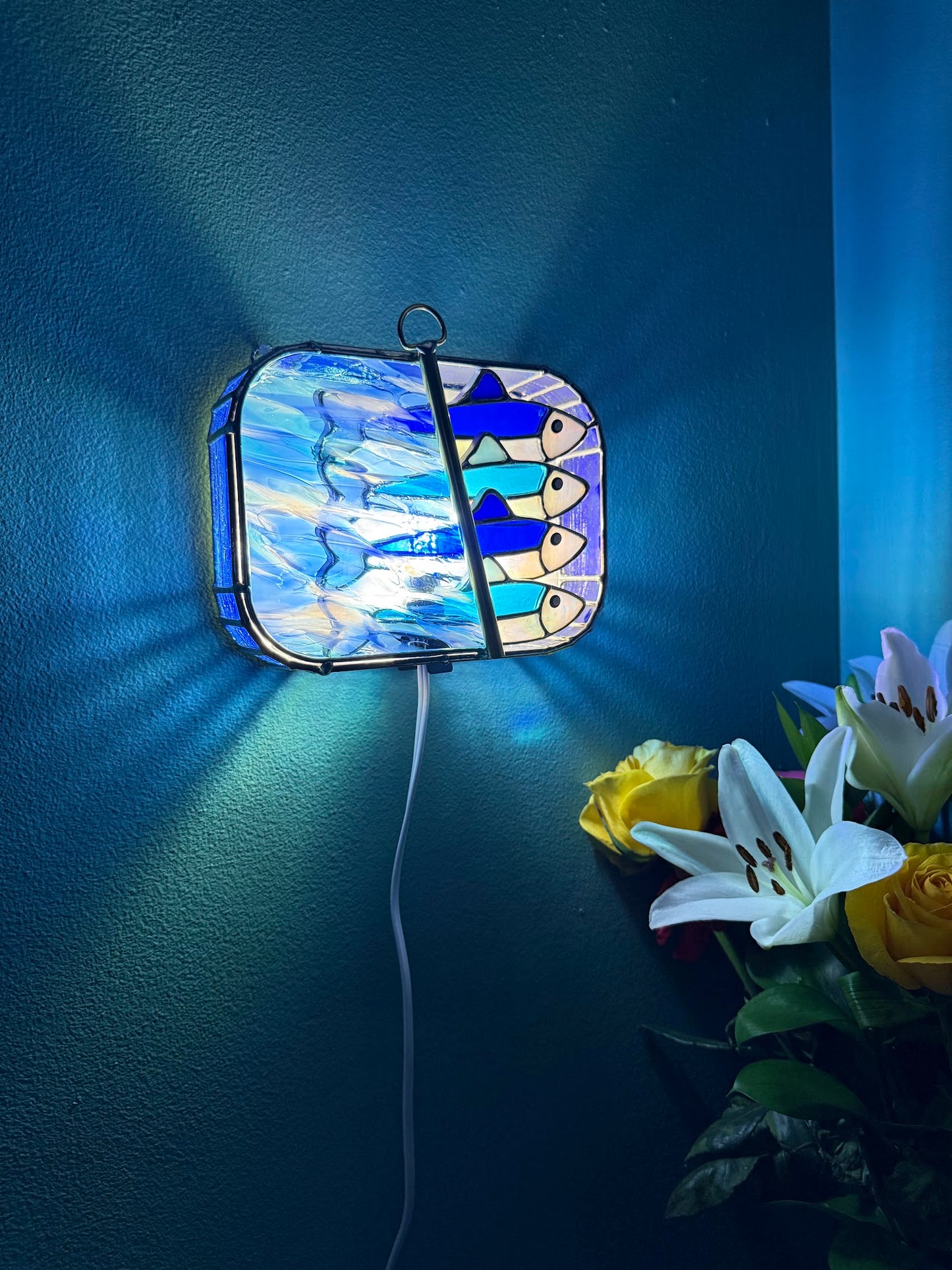#033 Sapphire Tide-dine 3D Tinned Sardine Lamp