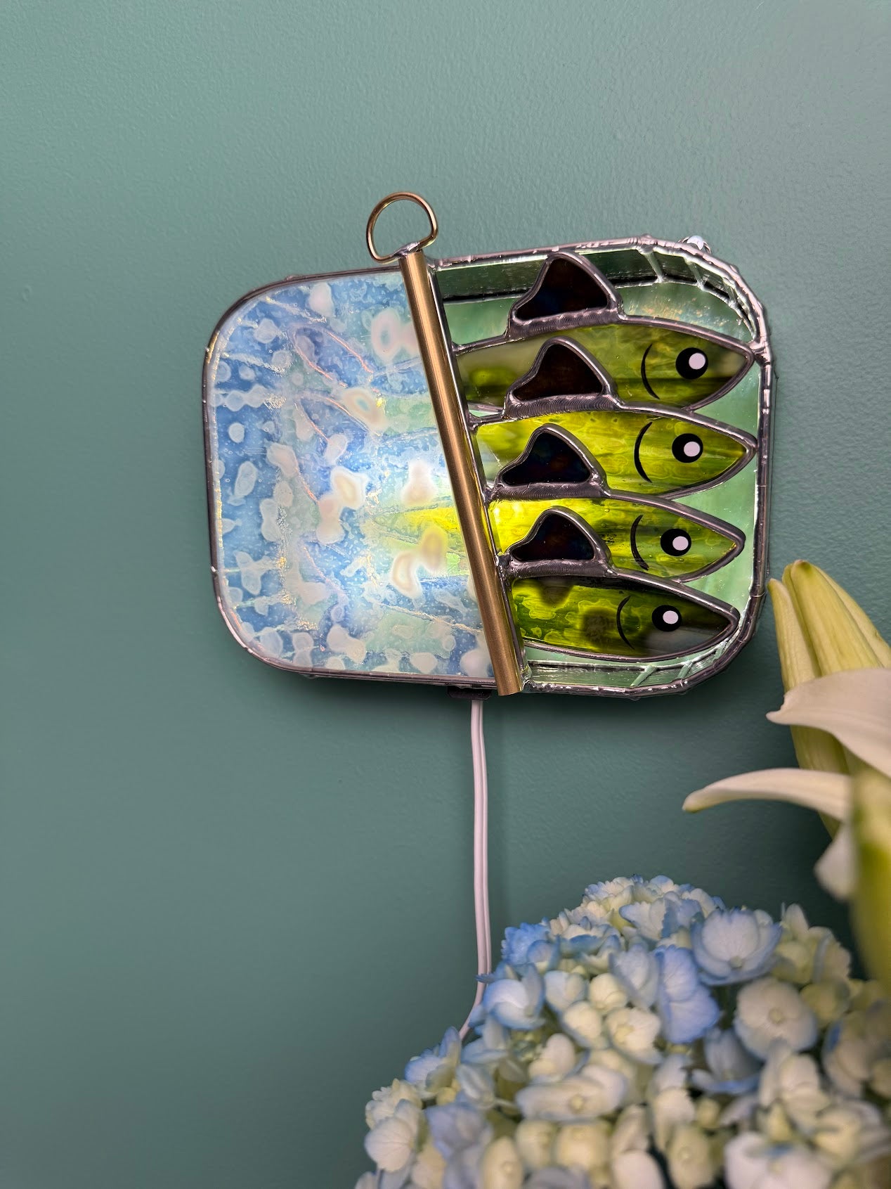 "Moldy" Green-dine 3D Tinned Sardine Lamp