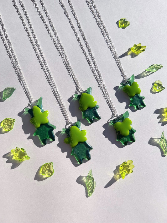 Stained Glass Korok Necklace! Inspired by The Legend of Zelda / Breath of The Wild Video Game!