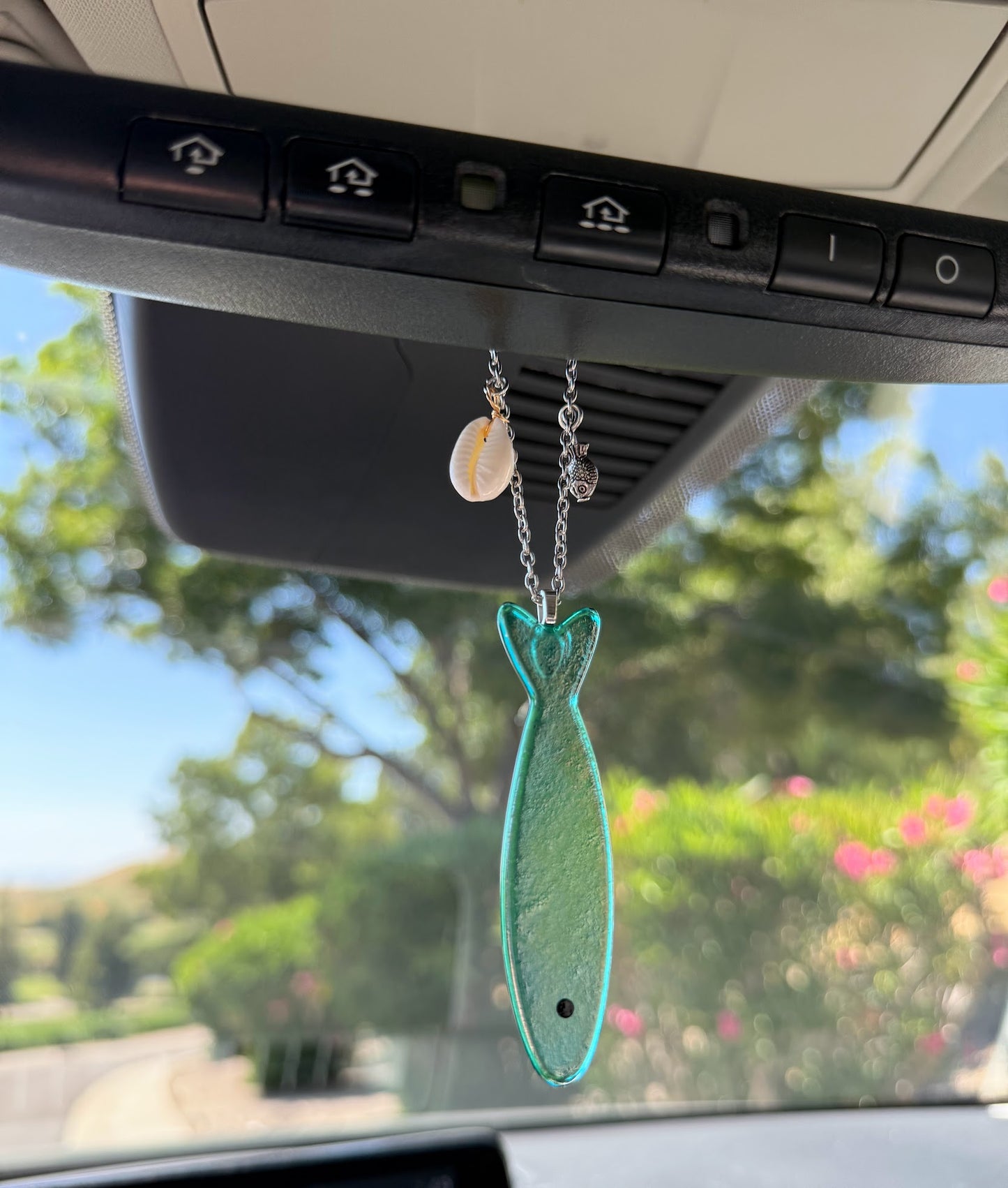 Stained Glass Sardine Car Charm! 6 Colors to Choose From! Handmade Fish Suncatcher
