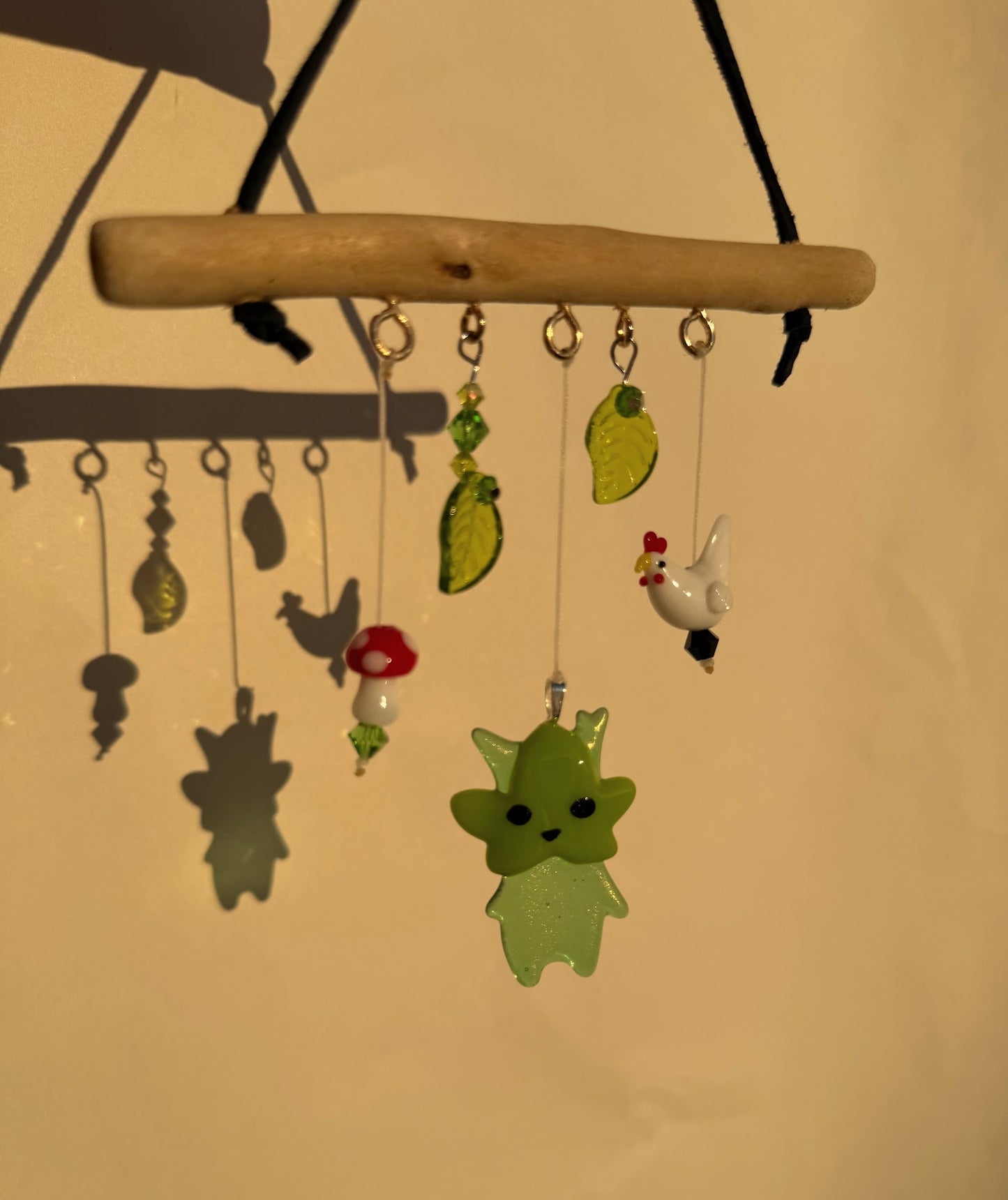 Stained Glass Korok Inspired Sun Catcher, Handmade Glass Hanging Art