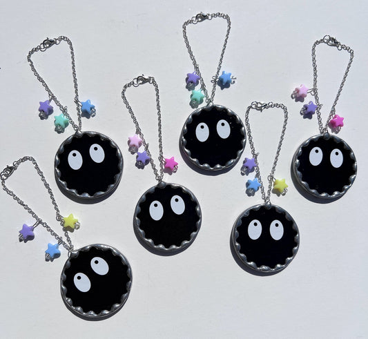 Stained Glass Soot Sprite Inspired Car Charm!